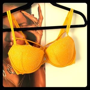 Yellow Lacey Bra